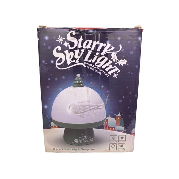 Christmas Rotating Sky Light Lamp w/Color Changing Santa Theme Music Minxuan - Picture 6 of 8
